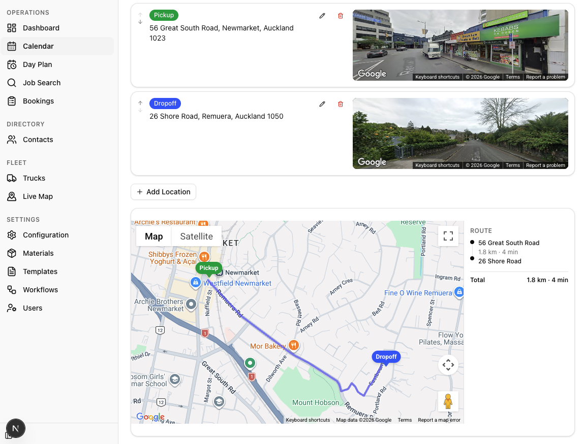 Google Maps location mapping